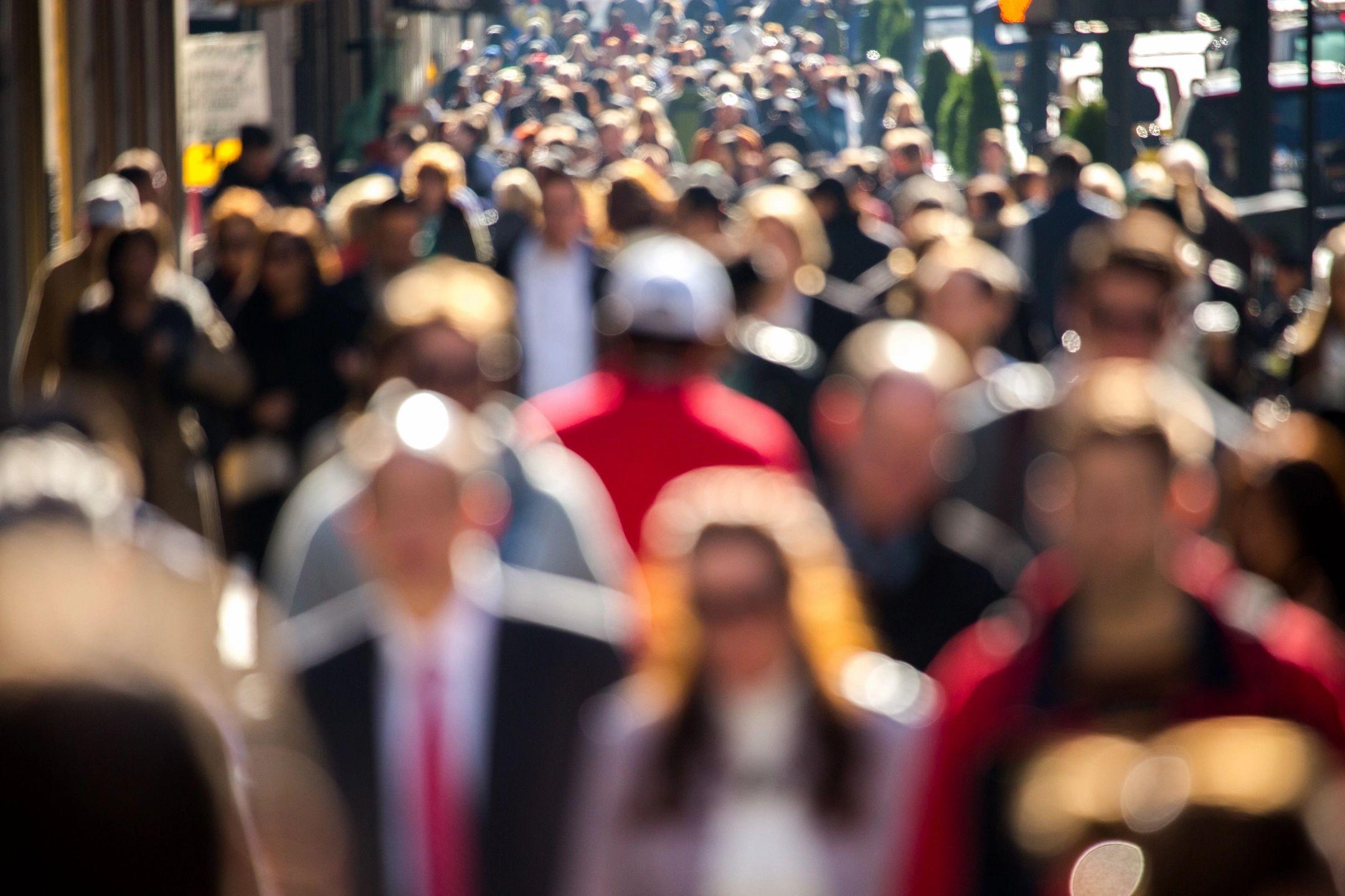 lots of people walking together